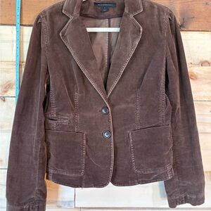 Express Chocolate Brown Corduroy Blazer